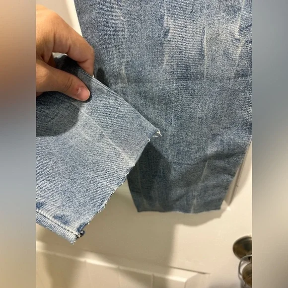 New NWT Maurice’s distressed high rise jeans jeggings denim flex L large short - Picture 8 of 11